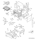 BODY PARTS Diagram and Parts List for JCSP42BK1BB  General Electric Range