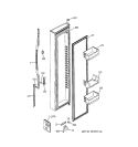 FREEZER DOOR Diagram and Parts List for RSK25LASACCC  General Electric Refrigerator