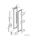 FREEZER DOOR Diagram and Parts List for RSK25LCSACCC  General Electric Refrigerator