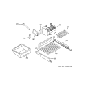 ICE MAKER & DISPENSER Diagram and Parts List for RSK25LCSACCC  General Electric Refrigerator
