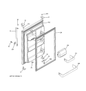FRESH FOOD DOOR Diagram and Parts List for HTS18BCPNRWW  Hotpoint Refrigerator