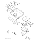 GAS & BURNER PARTS Diagram and Parts List for RGB790CEK1CC  Hotpoint Range