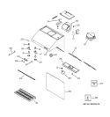 Part Location Diagram of WB02X10872 GE JUNCTION BOX COVER