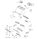 RANGE HOOD Diagram and Parts List for ZV36SSF1SS  General Electric Range Hood