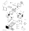 Part Location Diagram of WJ71X10450 GE FRONT GRILLE ASSEMBLY