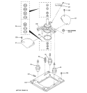 MACHINE BASE PARTS Diagram and Parts List for WSM2420D2WW  General Electric Washer Dryer Combo
