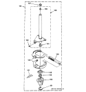 BRAKE & DRIVE TUBE PARTS Diagram and Parts List for WSM2480D2WW  General Electric Washer Dryer Combo