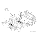 CONTROL PANEL Diagram and Parts List for JCB968BJ1BB  General Electric Range