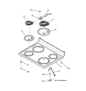 COOKTOP Diagram and Parts List for JCBP26BJ1BB  General Electric Range