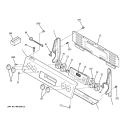 CONTROL PANEL Diagram and Parts List for JCBP35CJ1CC  General Electric Range