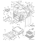 BODY PARTS Diagram and Parts List for JCBP35CJ2CC  General Electric Range