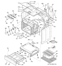BODY PARTS Diagram and Parts List for JCBP35CJ3CC  General Electric Range