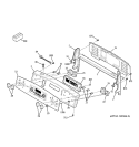 CONTROL PANEL Diagram and Parts List for JCBP48WJ3WW  General Electric Range