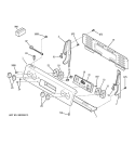 CONTROL PANEL Diagram and Parts List for JCBP68HJ1WW  General Electric Range