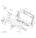CONTROL PANEL Diagram and Parts List for JCBP78WJ2WW  General Electric Range