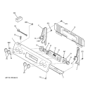 CONTROL PANEL Diagram and Parts List for JCBP81WJ3WW  General Electric Range