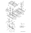 GAS & BURNER PARTS Diagram and Parts List for ZGU36L6H1SS  General Electric Cooktop