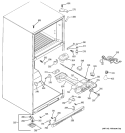 FRESH FOOD SECTION Diagram and Parts List for DTS18ZBRNRWW  General Electric Refrigerator
