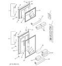 DOORS Diagram and Parts List for GTS18SHSPRSS  General Electric Refrigerator