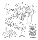 BODY PARTS Diagram and Parts List for JCB968TJ2WW  General Electric Range