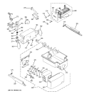 ICE MAKER & DISPENSER Diagram and Parts List for GCG21IESBFWW  General Electric Refrigerator