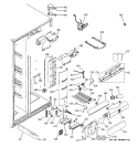 FRESH FOOD SECTION Diagram and Parts List for GCG21IESBFWW  General Electric Refrigerator