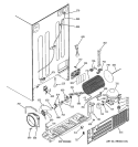 SEALED SYSTEM & MOTHER BOARD Diagram and Parts List for GCG21IESBFWW  General Electric Refrigerator