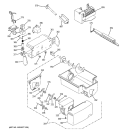 ICE MAKER & DISPENSER Diagram and Parts List for GCG21YESBFBB  General Electric Refrigerator