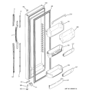 FRESH FOOD DOOR Diagram and Parts List for GCU21YESAFBB  General Electric Refrigerator