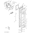 FREEZER DOOR Diagram and Parts List for GSS25QSSASS  General Electric Refrigerator