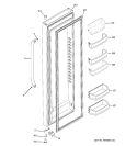 FRESH FOOD DOOR Diagram and Parts List for GSS25QSSASS  General Electric Refrigerator