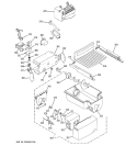 ICE MAKER & DISPENSER Diagram and Parts List for PCG23YESBFWW  General Electric Refrigerator