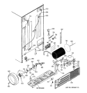 SEALED SYSTEM & MOTHER BOARD Diagram and Parts List for PCK23NHSBFWW  General Electric Refrigerator