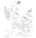 ICE MAKER & DISPENSER Diagram and Parts List for PIT23SGRDSV  General Electric Refrigerator