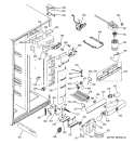 FRESH FOOD SECTION Diagram and Parts List for PSI23SGPABS  General Electric Refrigerator