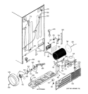 SEALED SYSTEM & MOTHER BOARD Diagram and Parts List for PSK25MGSBCCC  General Electric Refrigerator