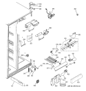 FRESH FOOD SECTION Diagram and Parts List for GCG23YESBFCC  General Electric Refrigerator