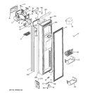 FREEZER DOOR Diagram and Parts List for PJG25PGTAFSV  General Electric Refrigerator