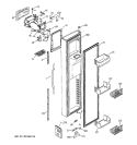 FREEZER DOOR Diagram and Parts List for HSK29MGSACCC  Hotpoint Refrigerator