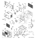 ROOM AIR CONDITIONER Diagram and Parts List for AGQ14AJG1  General Electric Air Conditioner