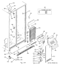 FREEZER SECTION Diagram and Parts List for GSG20IESCFBB  General Electric Refrigerator