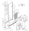 FREEZER SECTION Diagram and Parts List for GSG22KBSCFBB  General Electric Refrigerator