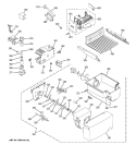 ICE MAKER & DISPENSER Diagram and Parts List for GSG22KESCFBB  General Electric Refrigerator