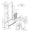 FREEZER SECTION Diagram and Parts List for GSS22JERJCC  General Electric Refrigerator