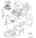 BODY PARTS Diagram and Parts List for JS968TF1WW  General Electric Range