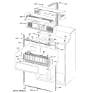 CABINET 1 Diagram and Parts List for PSB42LGRBWV  General Electric Refrigerator