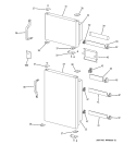 Part Location Diagram of WR02X11559 GE DOOR END CAP Left Hand