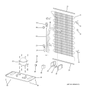 Part Location Diagram of WR02X11499 GE BRACKET CONDENSER