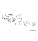 ICE MAKER Diagram and Parts List for GTS18DCPPLBB  General Electric Refrigerator