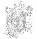 BODY PARTS Diagram and Parts List for JGBP85WEB1WW  General Electric Range